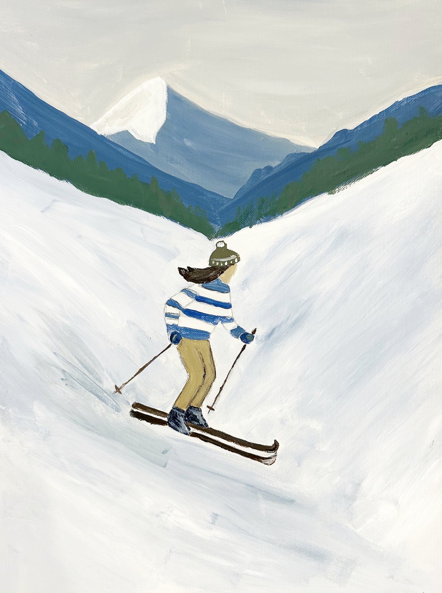 Ski Season- 9x12"