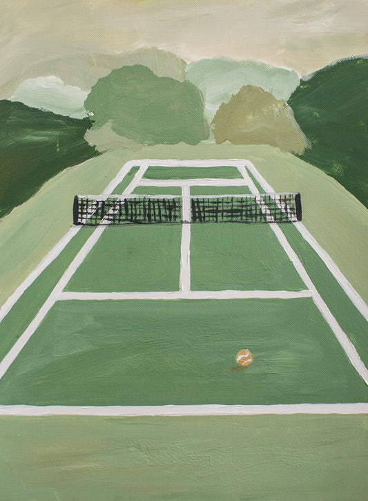 On The Court - 9x12"